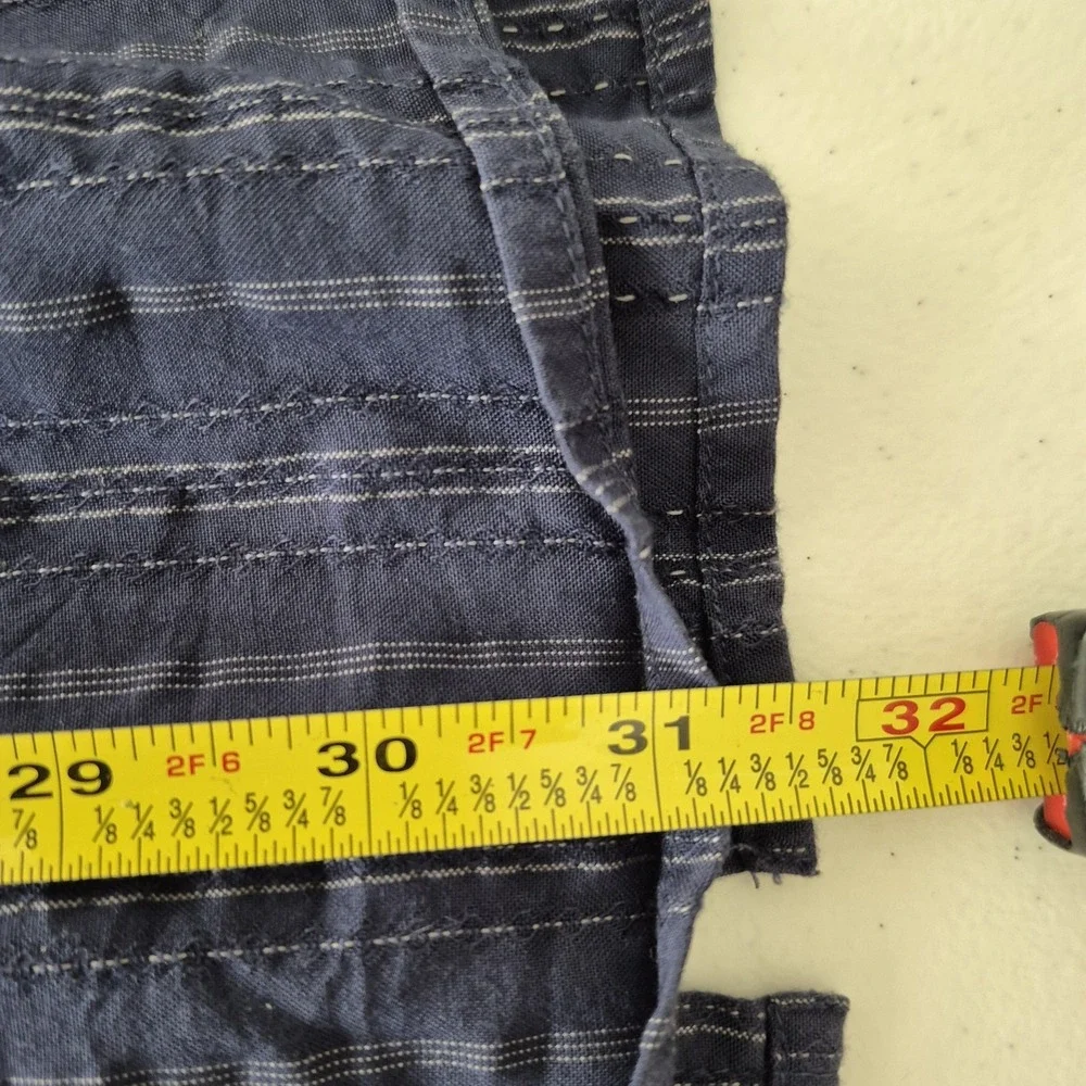 North Face Shirt Mens Large‎ Blue Button Up Long Sleeve Modal Blend Lightweight